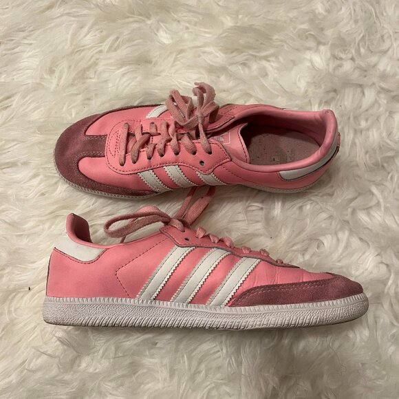 adidas Shoes - Adidas Bubblegum Pink Sambas Women's 6